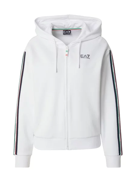 Emporio Armani Gornji dio trenirke mornarsko plava / svijetlozelena / crvena bijela