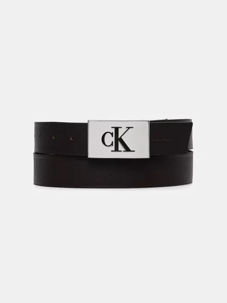 Calvin Klein opasok pánsky kožený hnedá