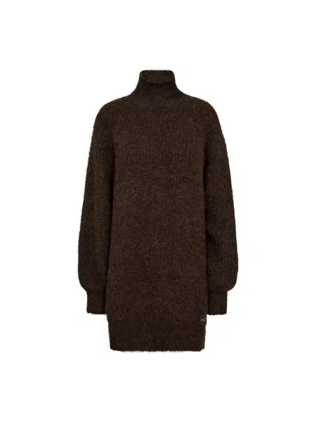 Sweter Haute L'amitié wełniany brązowy