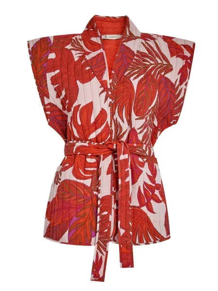 Peppercorn Vestă Tilly oliv / fucsia / roz pudră / orange roșu
