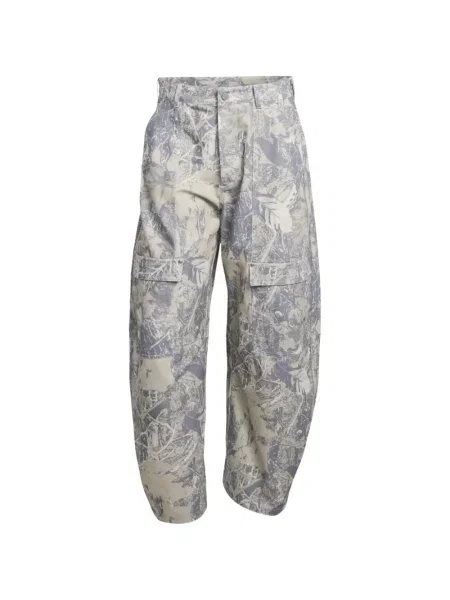 Grafický plátěné tričko Adidas s kulatým výstřihem šedé