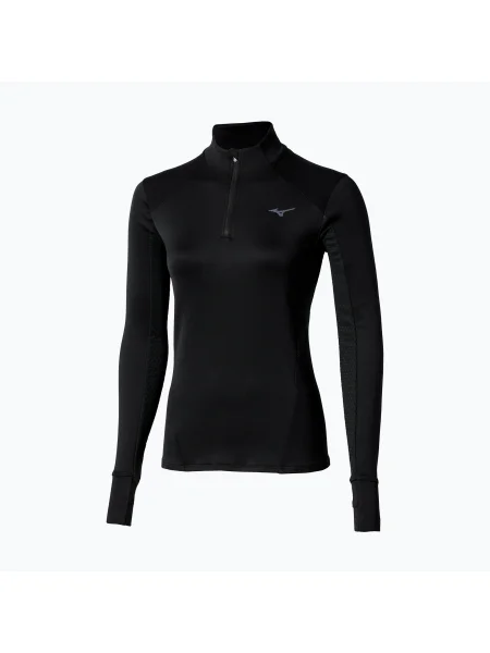 Кофта для бігу Mizuno Active Warm Half Zip black чорна