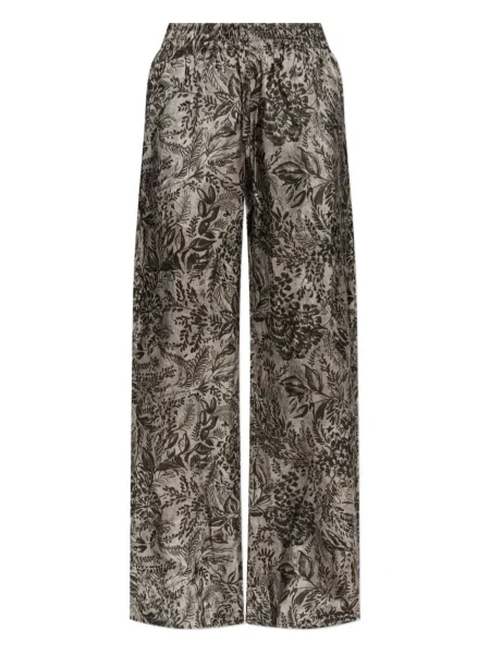 Pantaloni Golden Goose cu model floral cu imagine gri