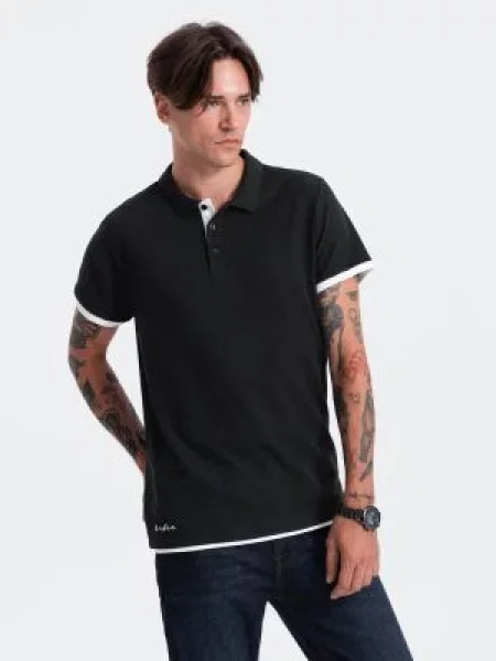 Polo Ombre negru