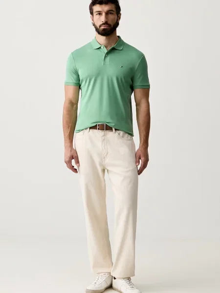 Tricou polo Tommy Hilfiger verde