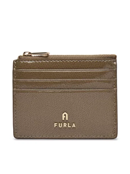 Furla Etui na karty kredytowe Camelia Beżowy ciemny szary