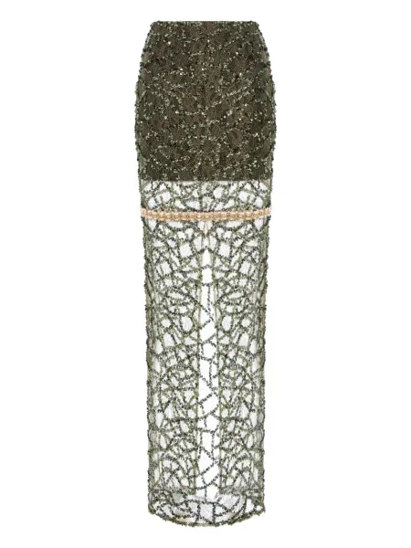 Maksi spódnica maxi V:pm Atelier zielona