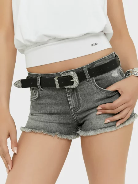 Джинсовые шорты Tally Weijl серые
