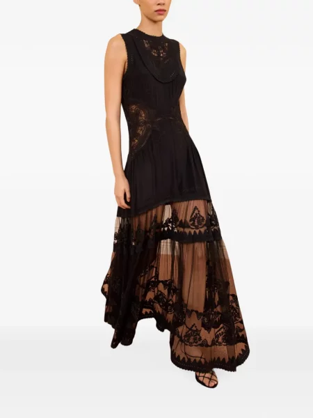 Rochie maxi Ulla Johnson de mătase negru