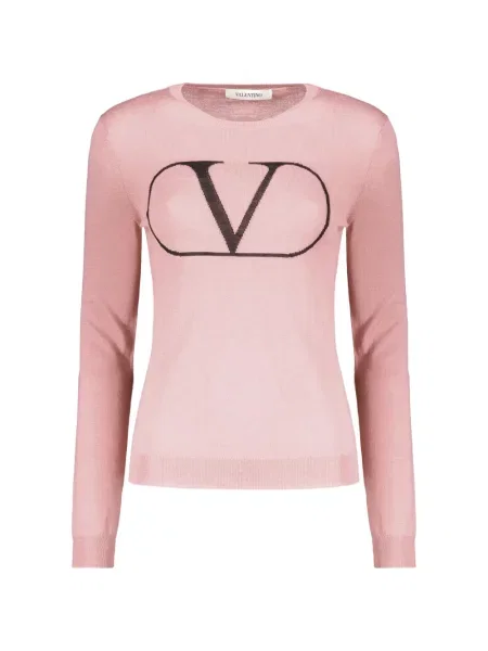 Pulover Valentino Garavani de lână roz