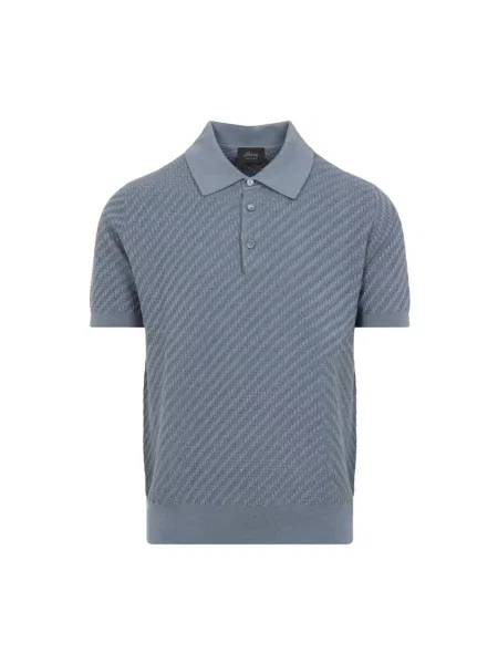 Koszulka polo Brioni niebieska