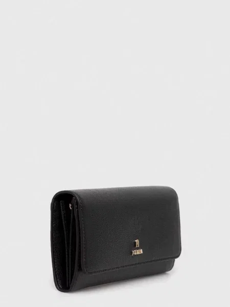 Шкіряний гаманець Furla чорний