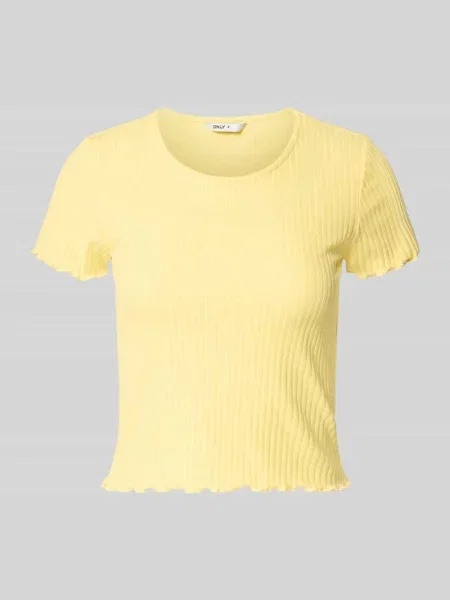 T-shirt o kroju slim fit z dodatkiem model EMMA' Only