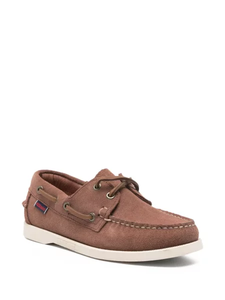 Pantofi loafer Sebago din piele de căprioară maro
