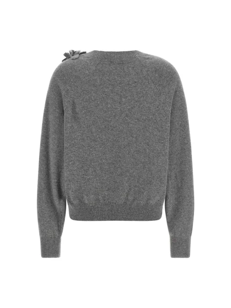 Sweter Alberta Ferretti wełniany szary