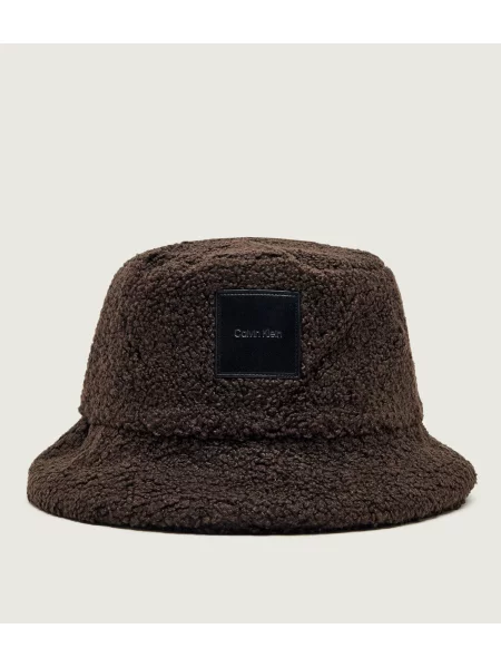 Báránybőr sapka Calvin Klein barna