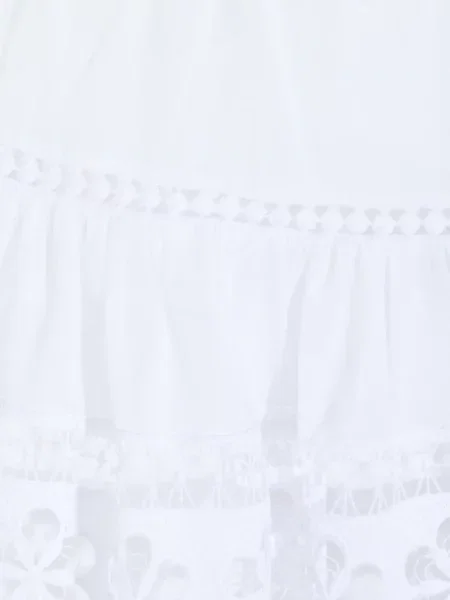 Květinová krajková mini sukně Charo Ruiz Ibiza bílá