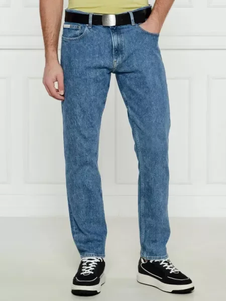 CALVIN KLEIN JEANS Blugi | Straight fit albastru