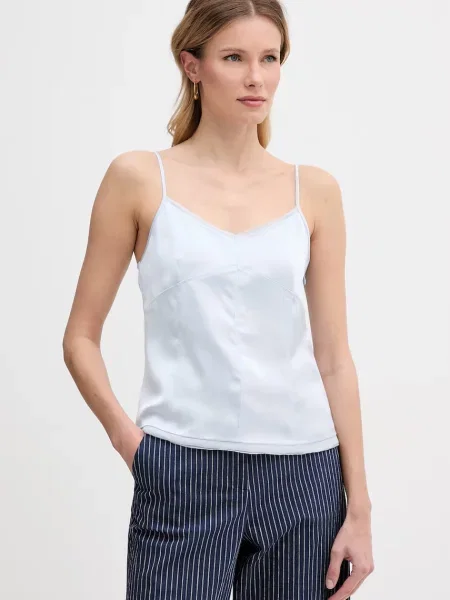 Max&Co. bluzka na ramiączkach MCOSLALOM niebieska