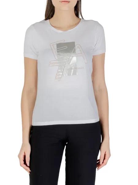 Majica Ea7 s potiskom bela