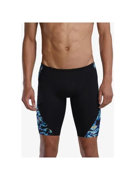 Kąpielówki TYR Durafast Elite Blade Splice niebieskie jasne 26 czarne