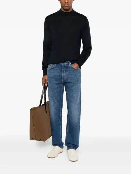 Pulover Brunello Cucinelli lung albastru