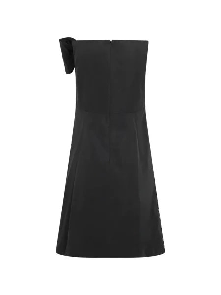 Rochie mini Alberta Ferretti cu funde negru