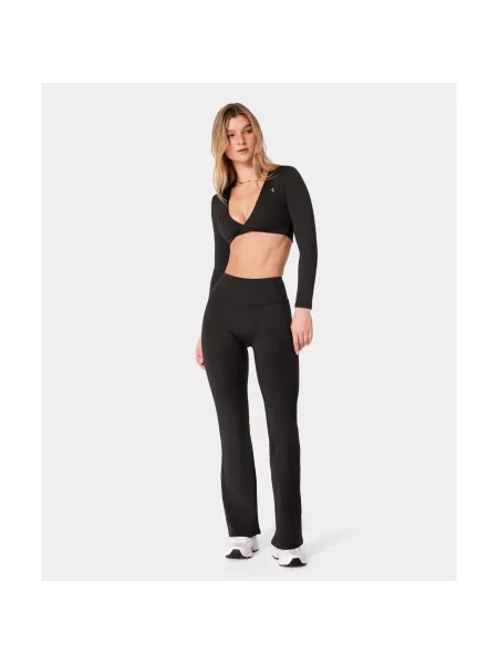 Second Life Legginsy Carpatree Flare czarne