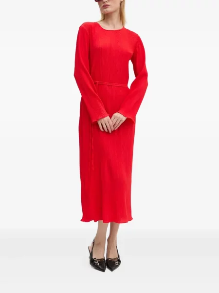 Rochie maxi Never Fully Dressed până la genunchi de costum roșu