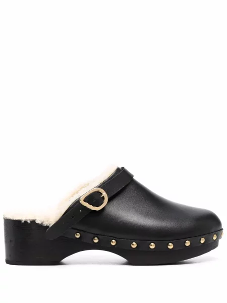 Кожени саба Ancient Greek Sandals черно