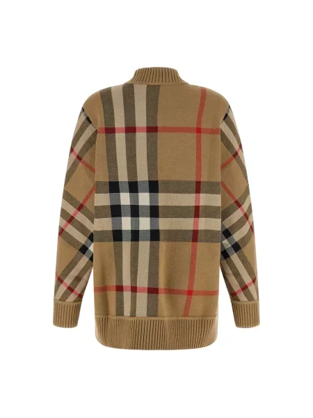 Kardigan Burberry wełniany beżowy