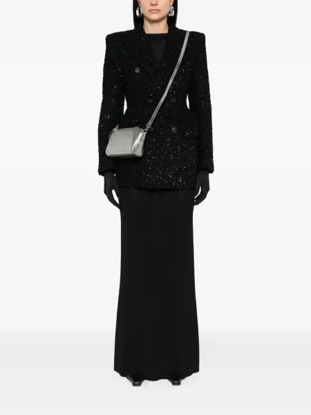 Buklė švarkas Balenciaga dvieiliai juoda