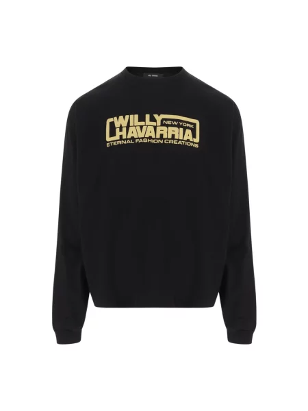 Bluza Willy Chavarria z logo czarna