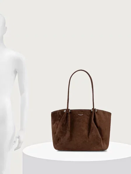 Замшевая сумка шоппер Weekend Max Mara