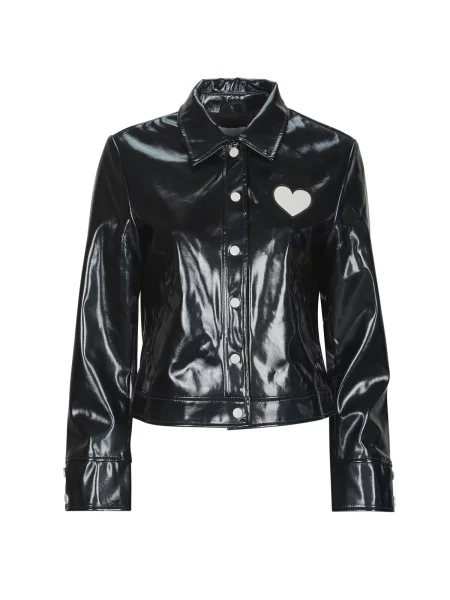 Jakna Only z vzorcem srca črna