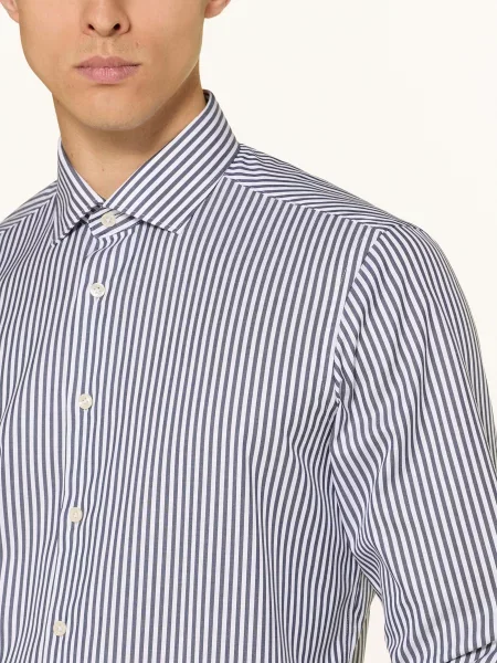 Olymp Signature Košile Tailored Fit tmavě modrá bílá