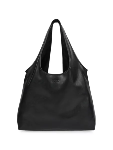 Geantă shopper Tomboy cu autograf negru