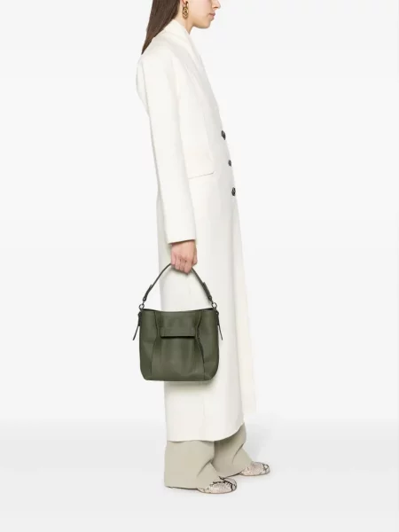 Geanta crossbody Longchamp din piele verde
