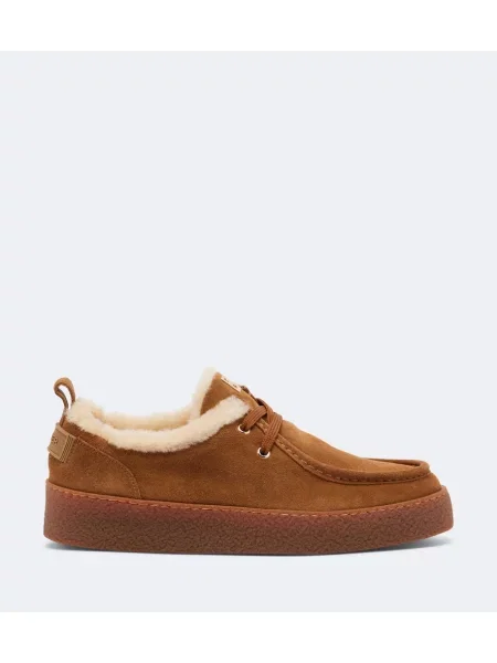 Sneakerși Bogner din piele de căprioară maro