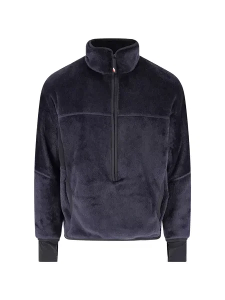 Mikina na zips Moncler Grenoble modrá