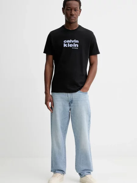Kratka majica Calvin Klein črna