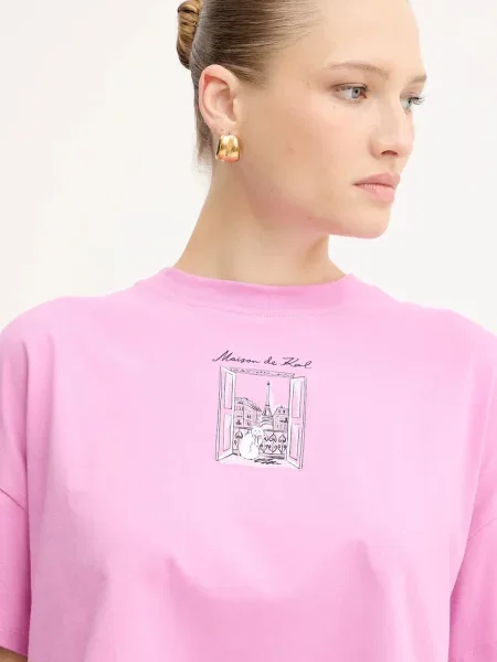 Футболка Karl Lagerfeld розовая