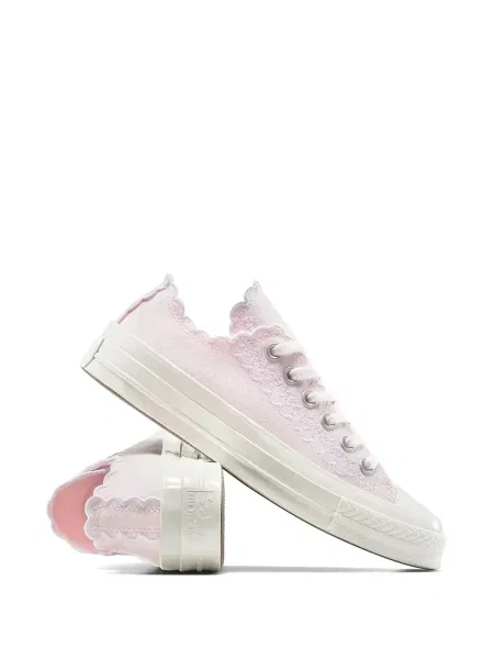 Sneakerși Converse Chuck 70 cu broderie cu platformă alergare alb