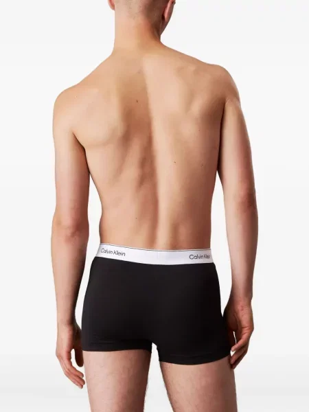 Boxeri Calvin Klein Underwear cu autograf negru