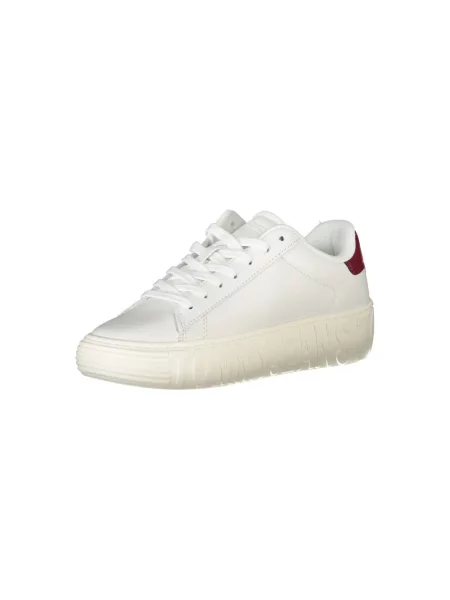 Trampki Tommy Jeans skórzane wiązane białe
