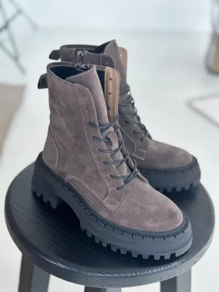 Замшевые ботинки 105.store коричневые