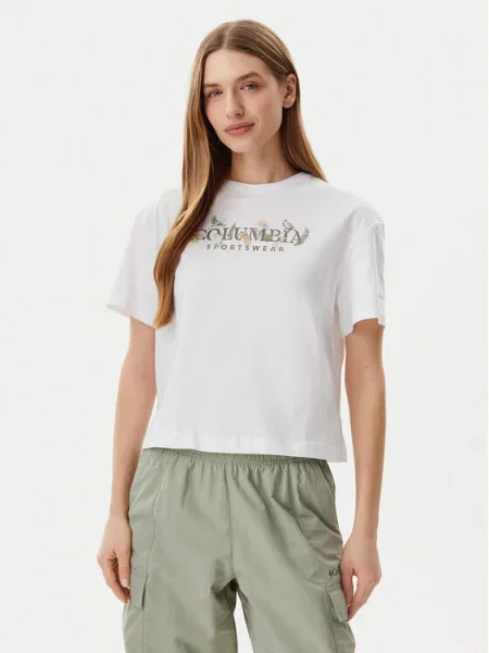 T-Shirt Columbia λευκό