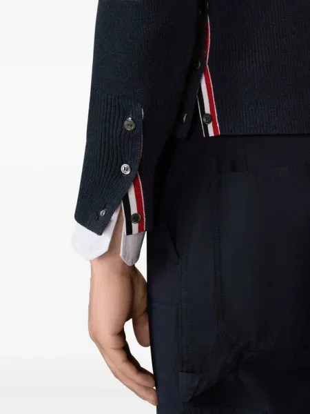 Pulover Thom Browne cu dungi albastru