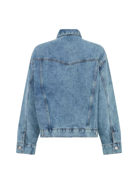 Kurtka jeansowa Moschino niebieska