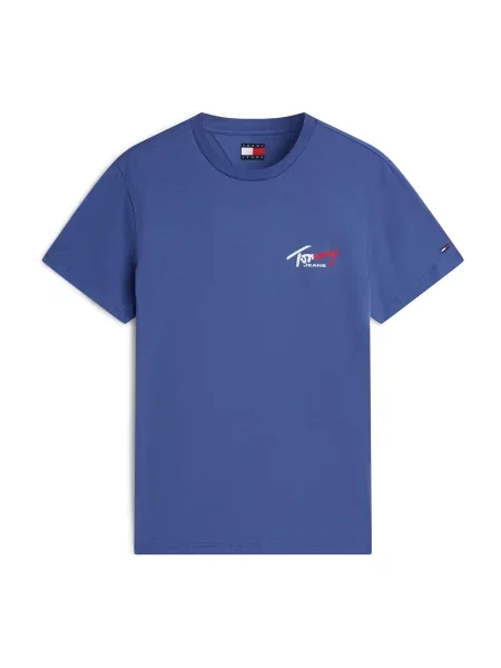 Tommy Jeans Tricou albastru regal / roșu alb